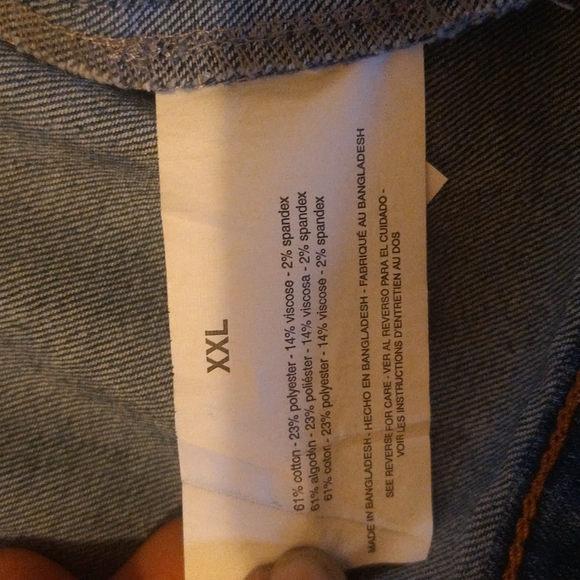 NWT Social Standard by Sanctuary Women's Jean Jacket Size:XXL - Picture 3 of 11